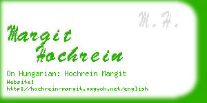 margit hochrein business card